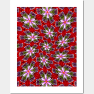 Purple Flower Bud Pattern Posters and Art